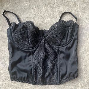 Urban outfitters lace and satin corset top
